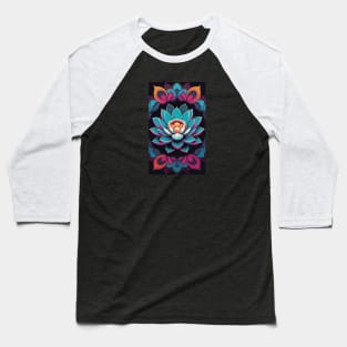 Mandala lotus flower Baseball T-Shirt